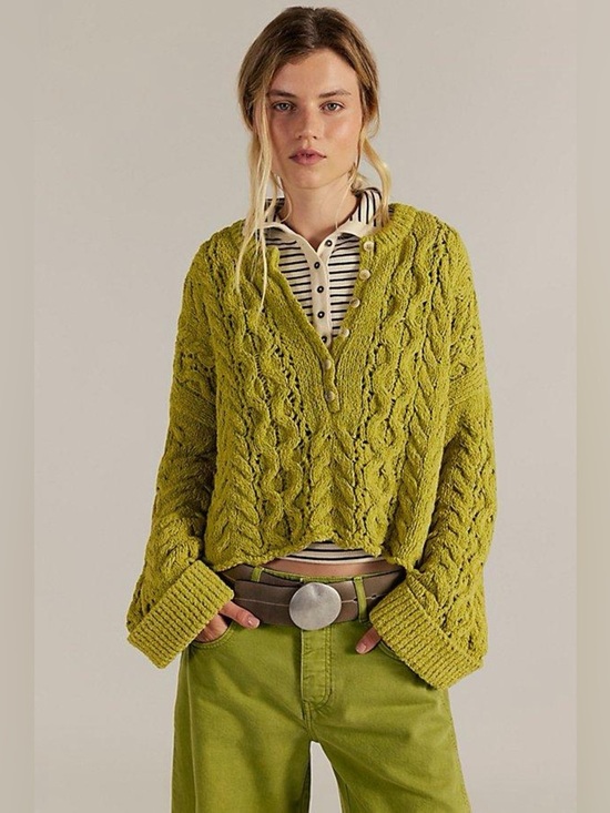 Free People Sweaters - Free people Polly Cable-Knit Sweater